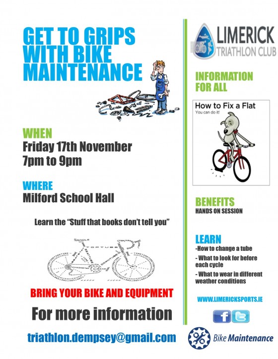 Bike Maintenance Course 17th Nov